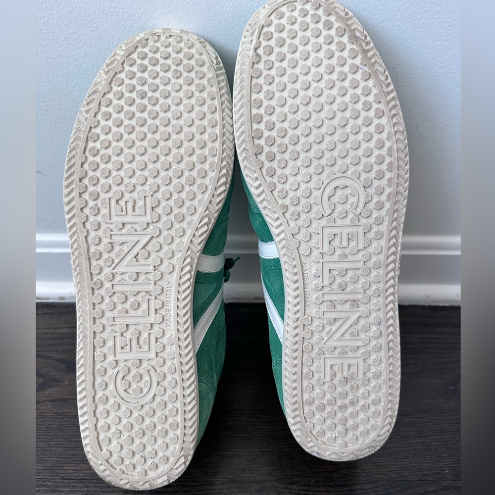 CELINE Jogger Low Lace-Up Sneaker in Suede Calfskin Leather - Picture 7 of 7